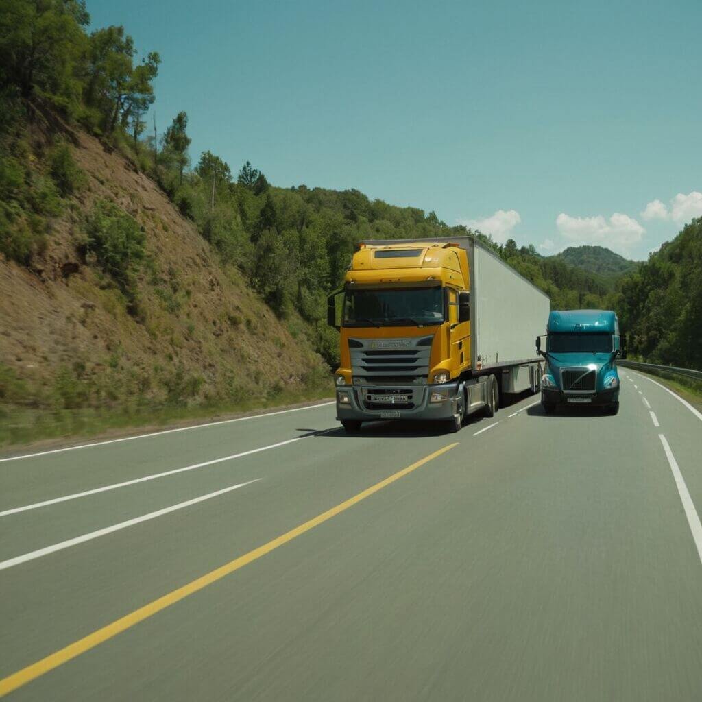 Sicher überholen: Was Sie beachten müssen, wenn Sie einen Lkw mit Anhänger überholen