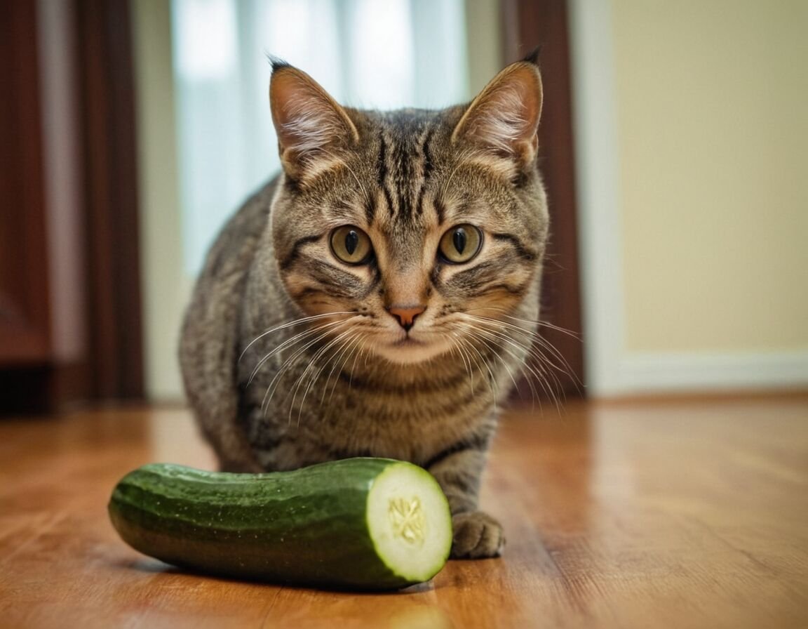 Gurken sollten in kleinen Mengen als Leckerli angeboten werden - Dürfen Katzen Gurken essen? Die Risiken und Vorteile im Überblick