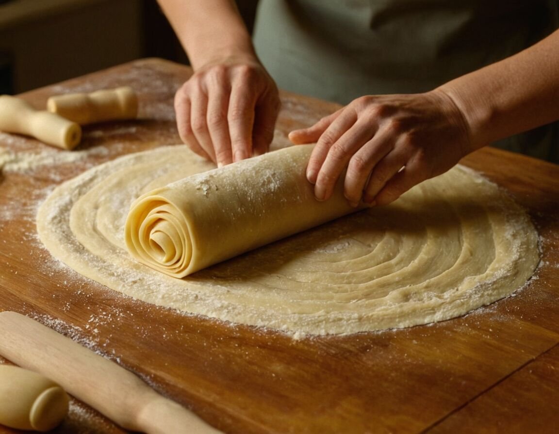 Teig in Portionen teilen und dünn ausrollen - Pasta selbst machen ohne Maschine: So gelingt die perfekte Teigzubereitung von Hand