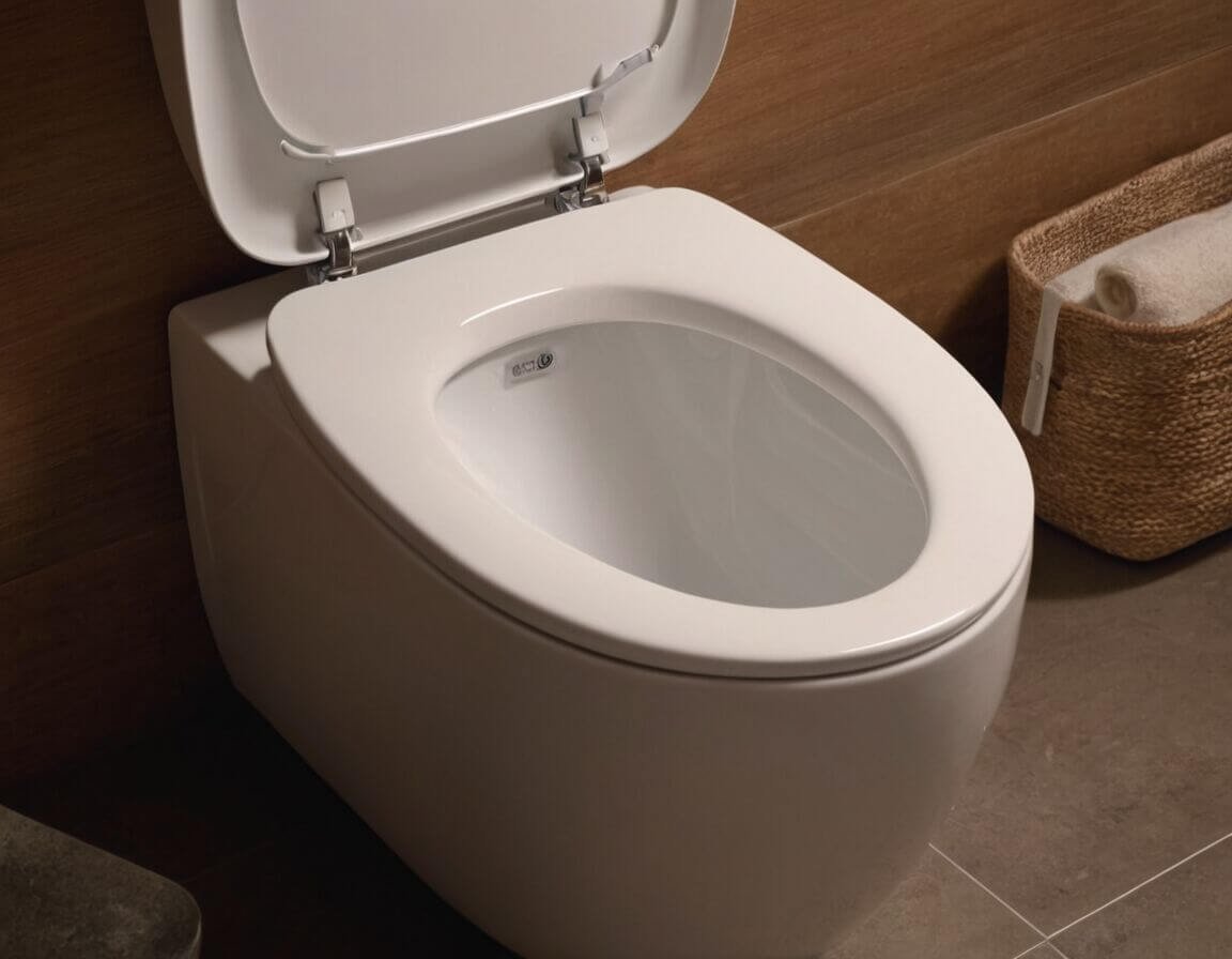 Geräuscharmes Schließen des Deckels garantiert - Der perfekte WC-Sitz mit Absenkautomatik: Komfort und Hygiene für Ihr Badezimmer