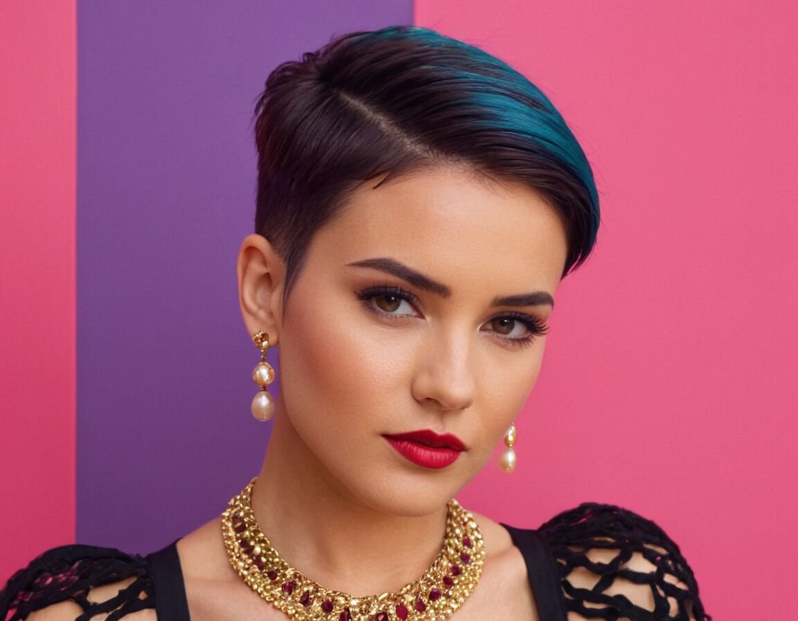 Accessoires, die den Hinterkopf-Style aufwerten - Freche Hinterkopf Frisuren kurz: Die besten Styles für einen mutigen Look