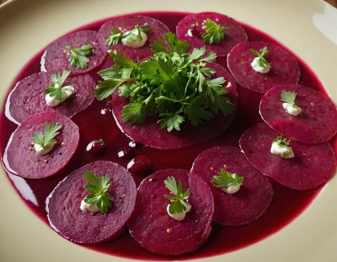 Mit Zitronensaft leicht abrunden für Frische - Rote Bete Carpaccio: Das perfekte Dressing für einen gesunden Genuss