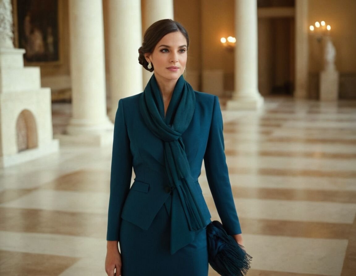 Für mehr Stil: Layering mit Tuch oder Jacke - Stilvolle Outfit-Ideen für Hochzeitsgäste: Der perfekte Zweiteiler für Frauen