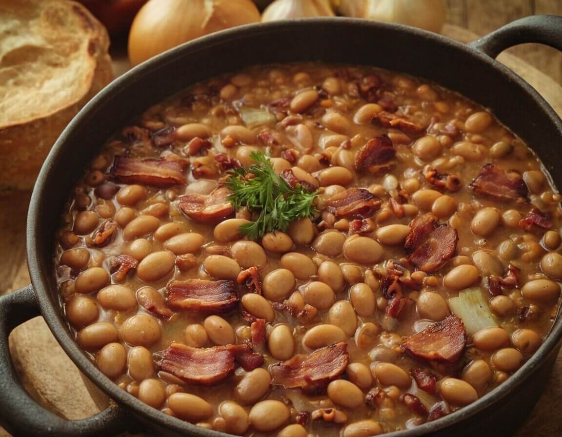 Omas dicke Bohnen mit Speck: Ein traditionelles Rezept für herzhaften Genuss