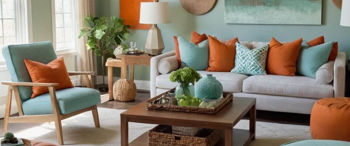 Farbkombinationen: Welche Farbe passt zu Orange für ein harmonisches Wohnambiente?
