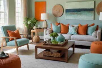 Farbkombinationen: Welche Farbe passt zu Orange für ein harmonisches Wohnambiente?