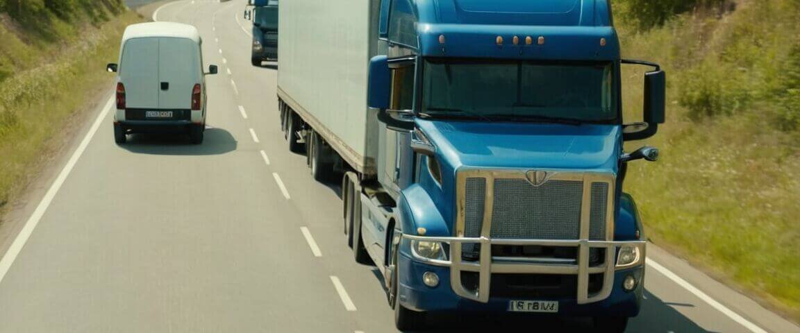 Sicher überholen: Was Sie beachten müssen, wenn Sie einen Lkw mit Anhänger überholen